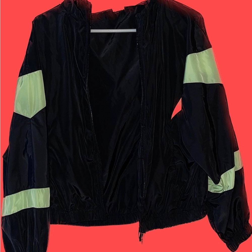 Lime Green Windbreaker